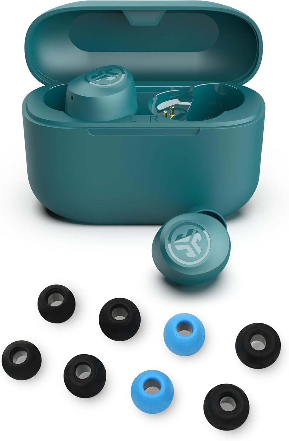 Go Air Pop+ True Wireless Bluetooth Earbuds in Teal plus Cloud Foam Mnemonic Ear
