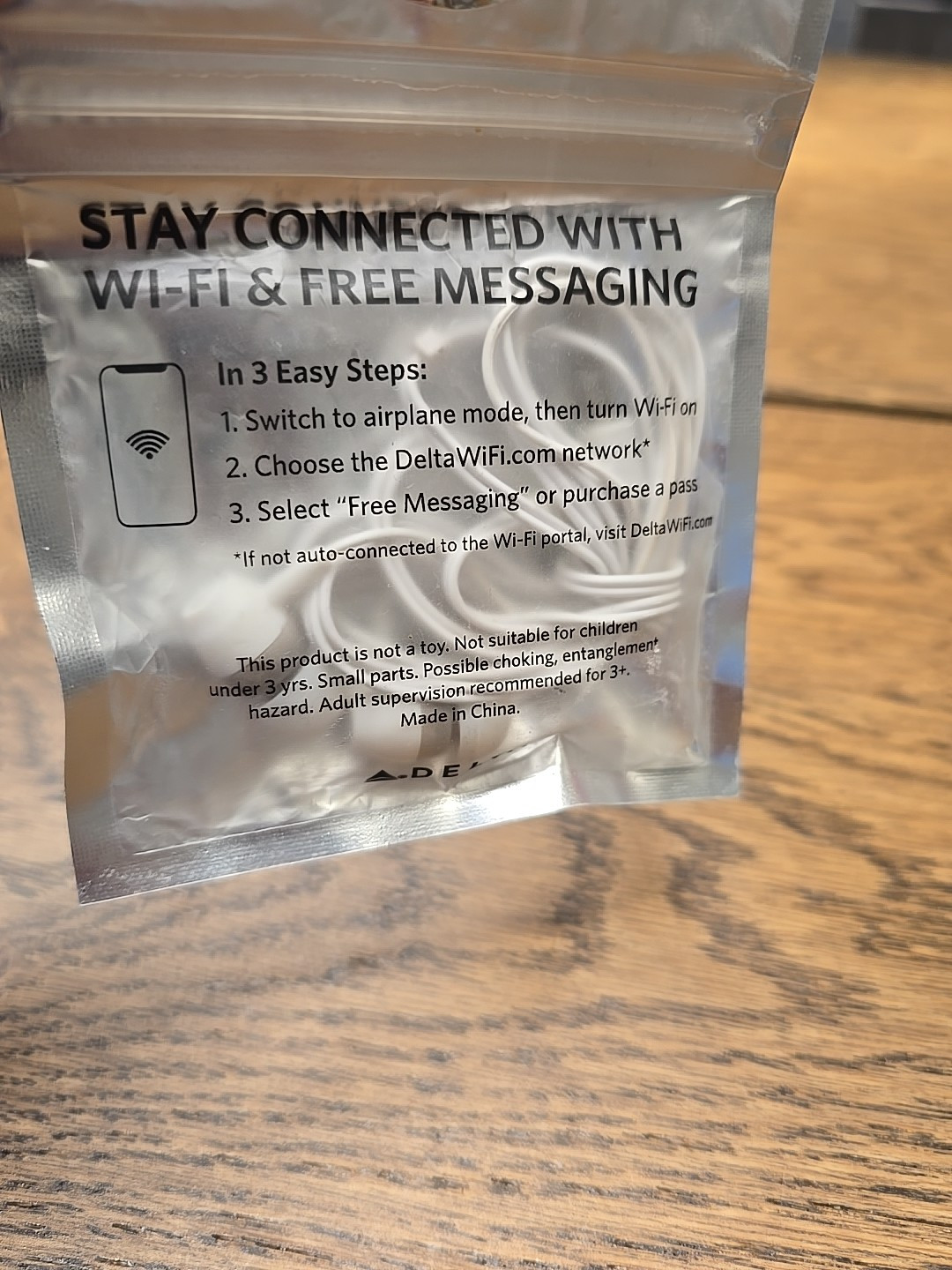 Delta Airlines Studio “Plug In Tune Out” Isolation Earbuds Headphones