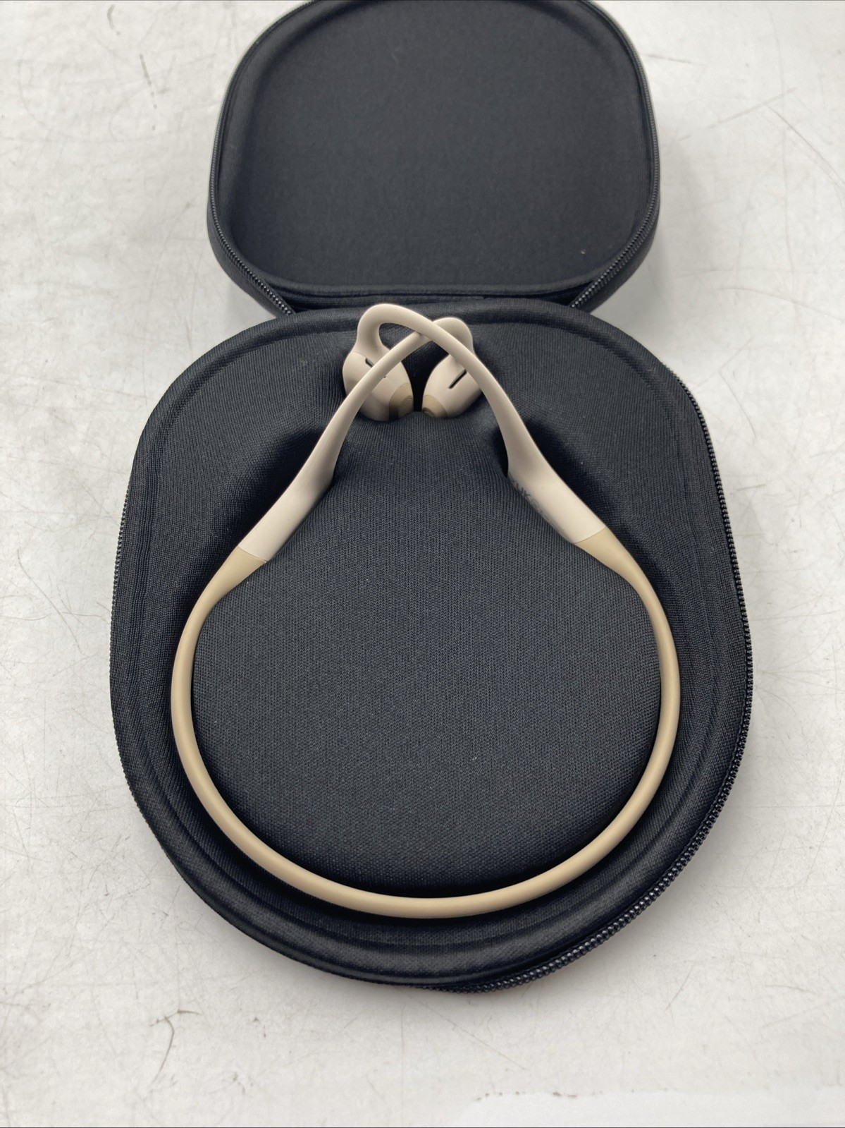 Shokz OpenRun Pro Bluetooth Bone Conduction Sport Headphones Beige
