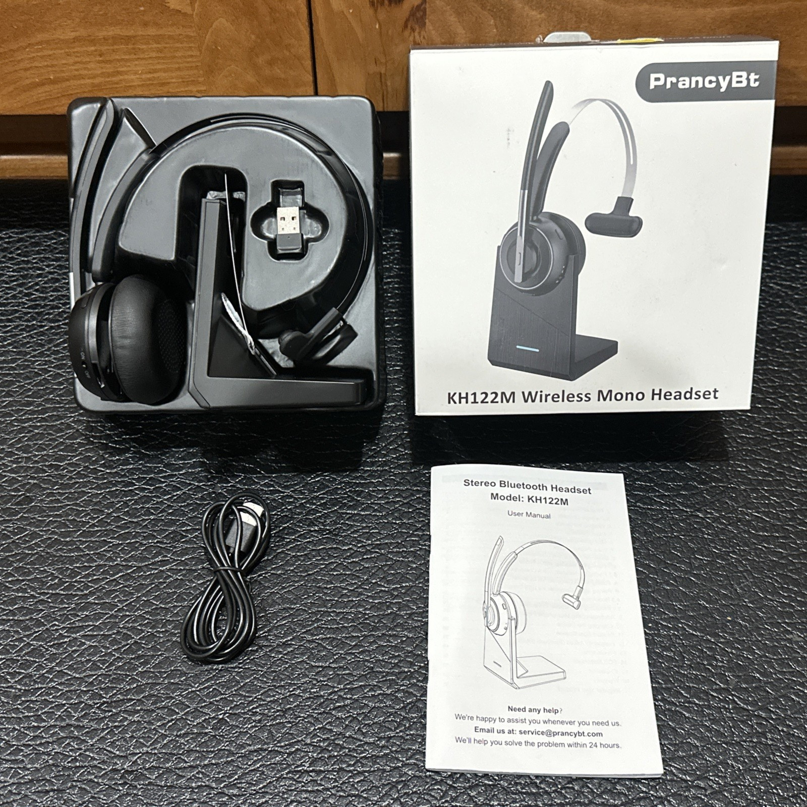 PrancyBt Bluetooth Wireless Headphones with Noise Cancelling Microphone for PC