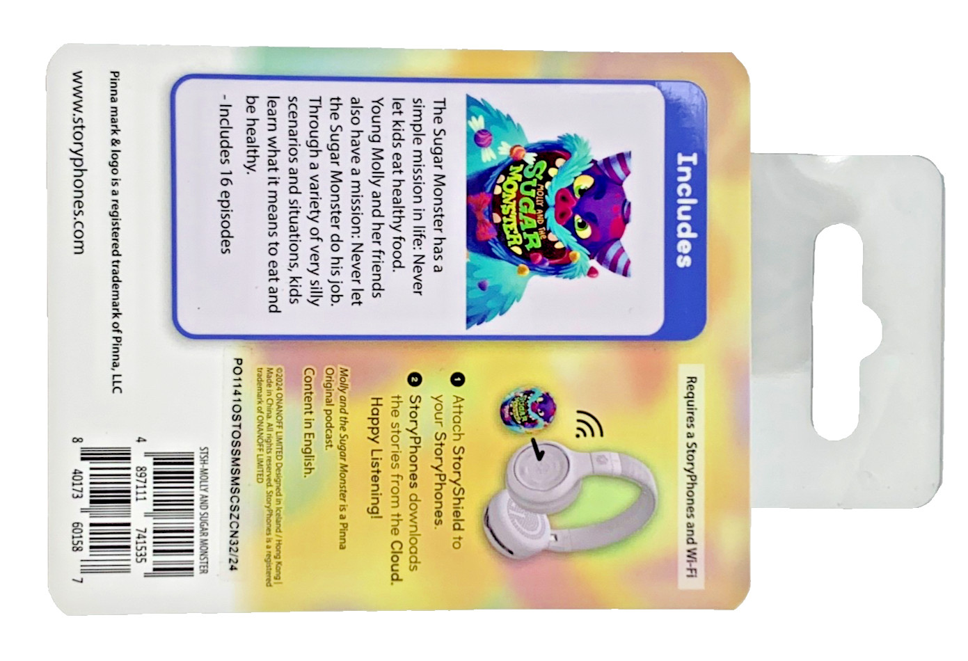 StoryShield Molly And The Sugar Monster For StoryPhones With WiFi Brand New