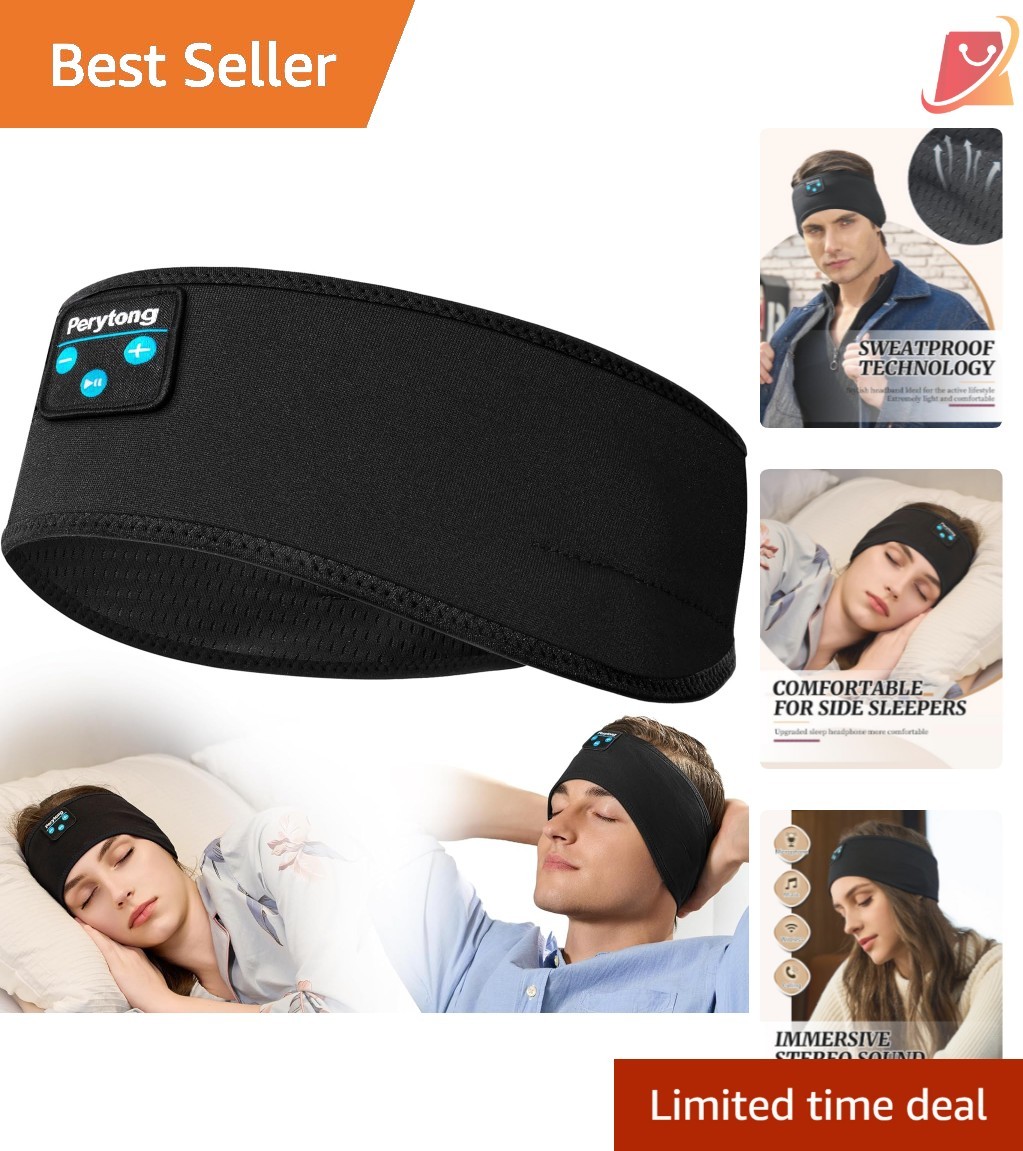 Wireless Sleep Headphones Sports Headband Bluetooth with Soft Fabric