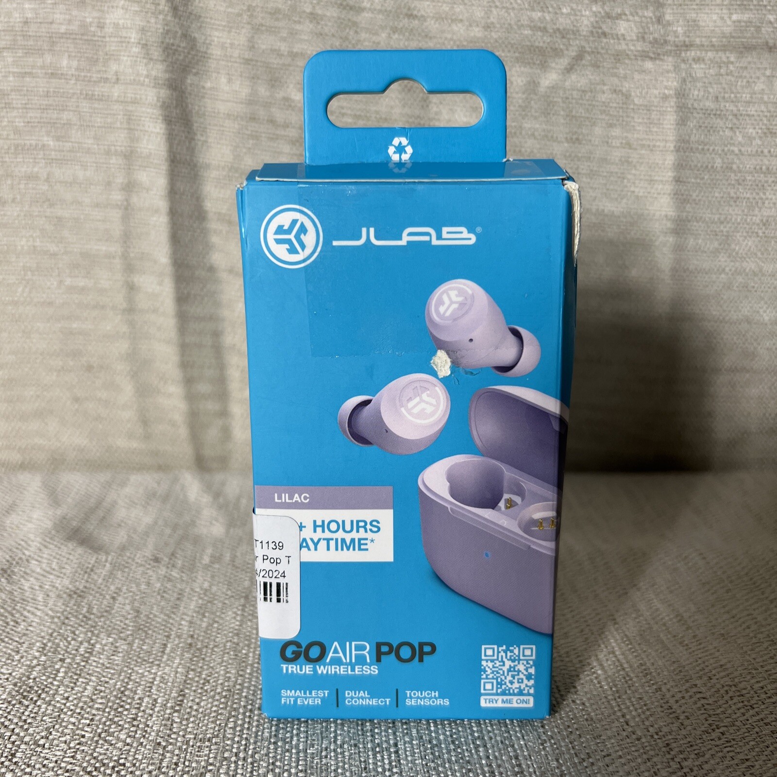 JLab GO Air POP True Wireless In-Ear Headphones – Lilac (EBGAIRPOPRLLC124) *NEW*