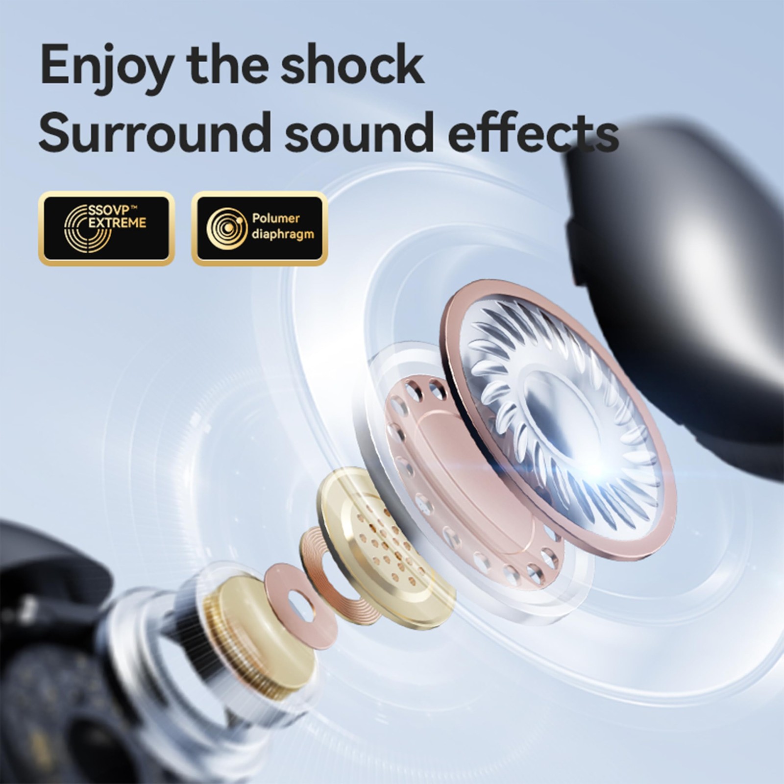 MAcnas Clip-on Earbuds Open Ear Wireless Bluetooth 5.4 Headphones