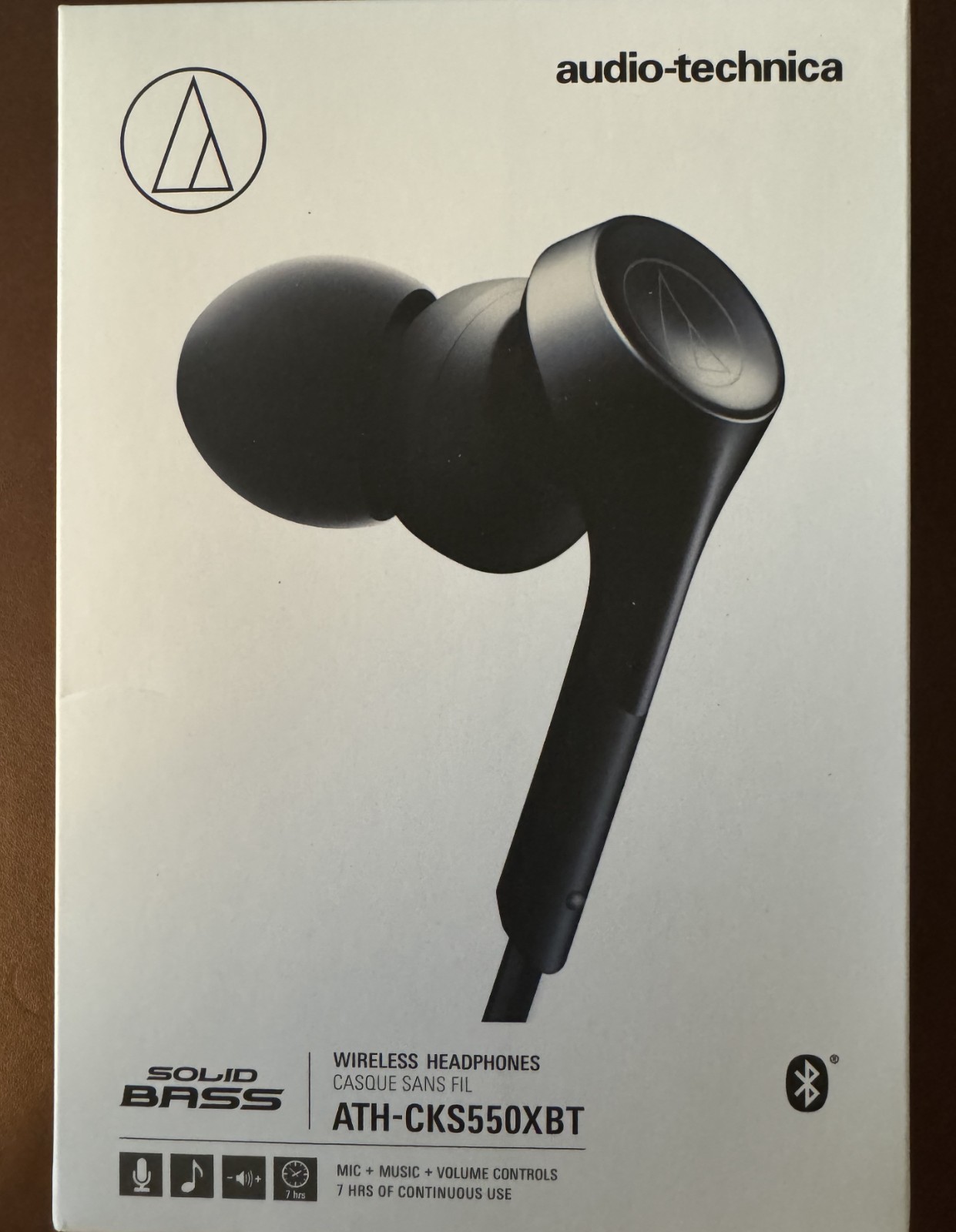 Audio-Technica ATH-CKS550XBT Solid Bass Wireless Headphones – Brand New!!