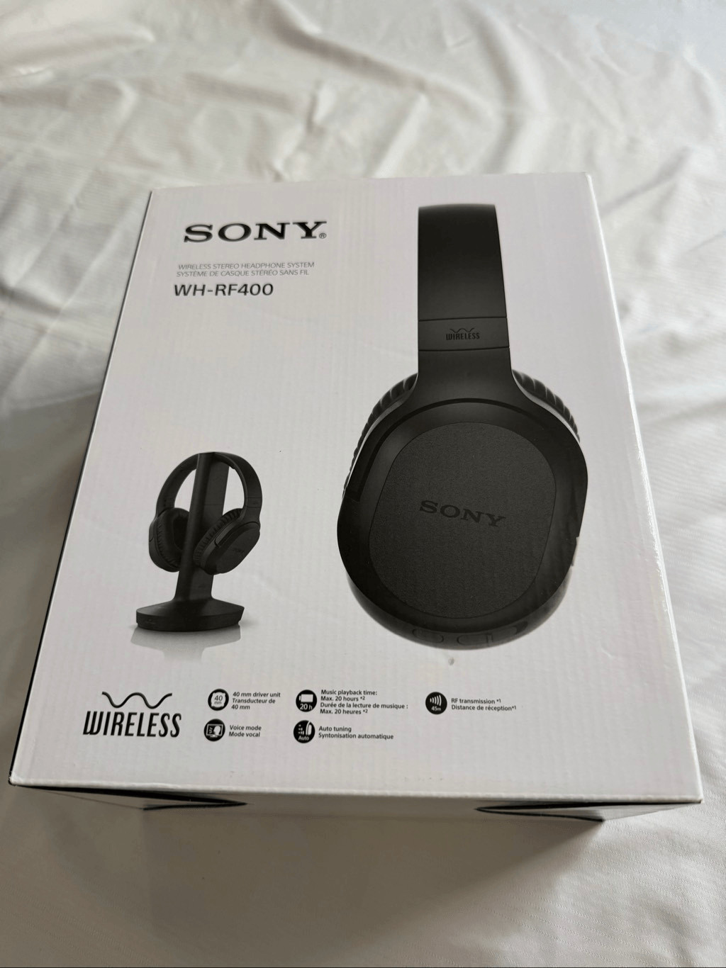 Sony RF400 Wireless Home Theater Headphones – Black New in box sealed