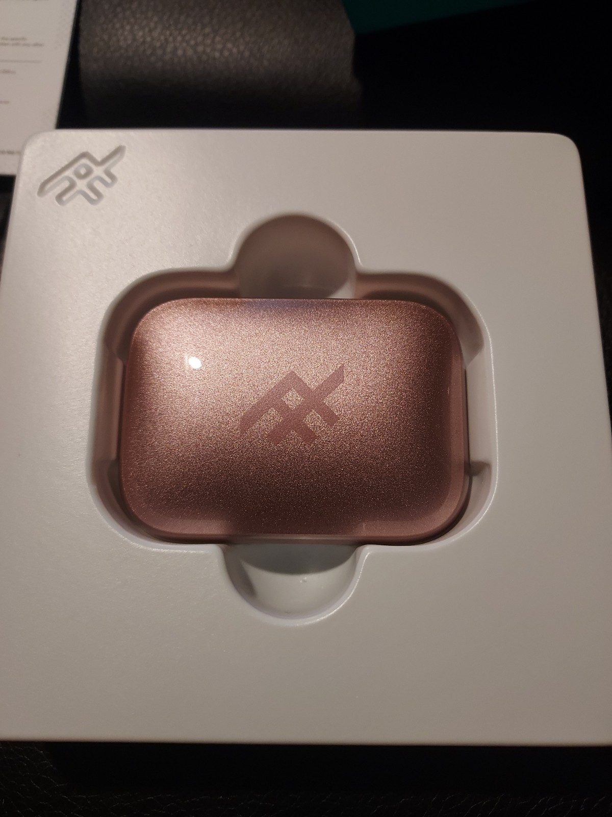 Airtime Wireless EarBuds With Noise Cancellation Rose Gold 25 Hr Battery Life