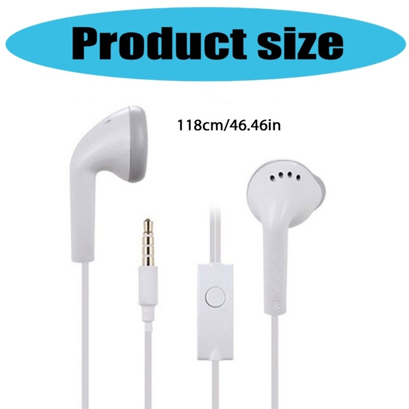 Universal 3.5mm Earphones C550 Corded Earbuds Wide Compatibility with Phones