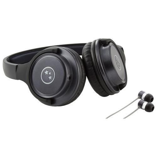 Able Planet Musicians’ Choice Headphones + Bonus Sound Isolation Earbuds (GREY)