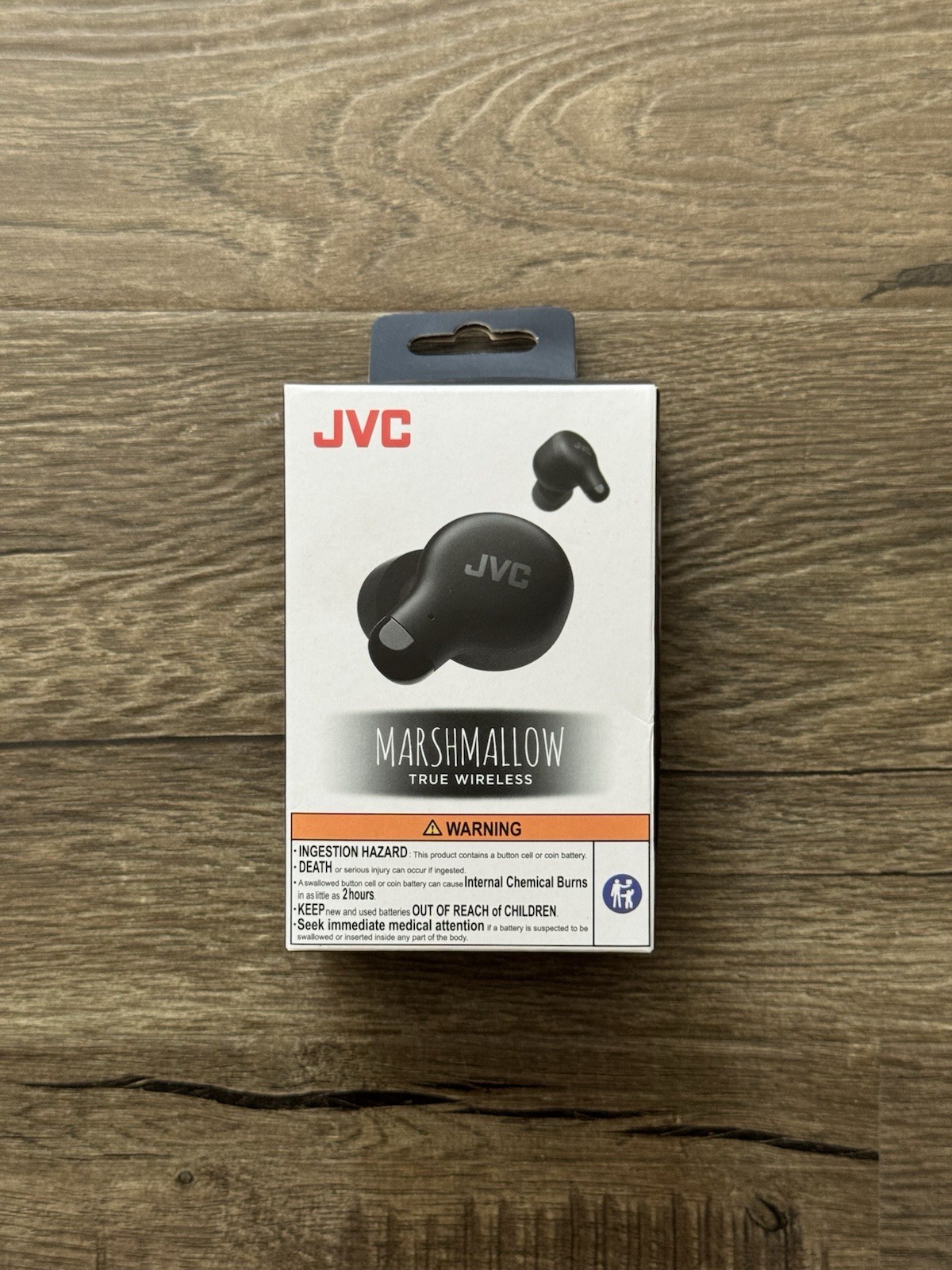 JVC Marshmallow Black In Ear True Wireless Earbuds Headphones HA-A18T Brand New