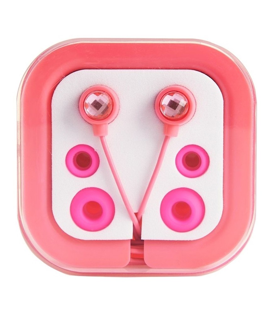 Aeropostale Unisex-Adult Novelty Ear Bud Headphones, Pink, One Size