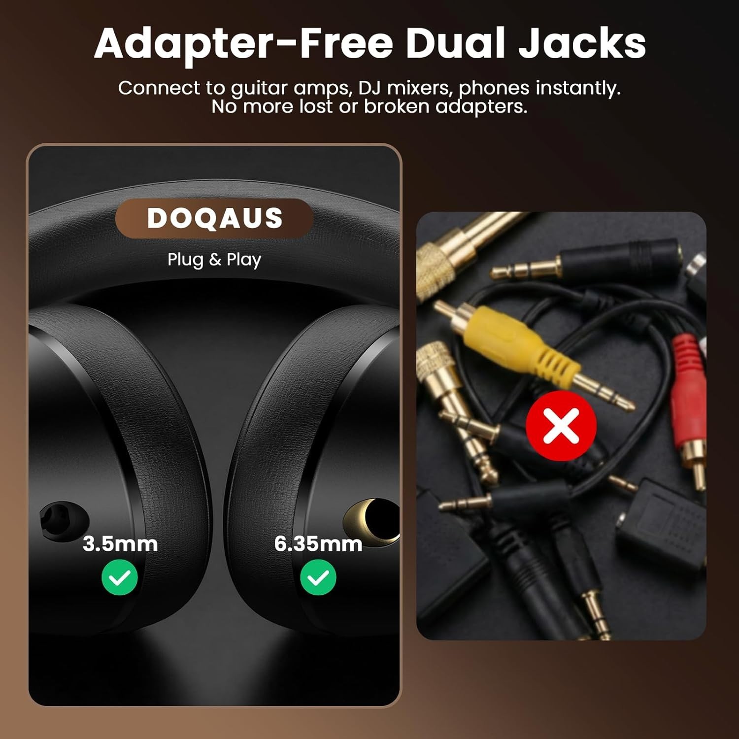 Over-Ear Studio Headphones with 50mm Drivers for Exceptional Sound Clarity