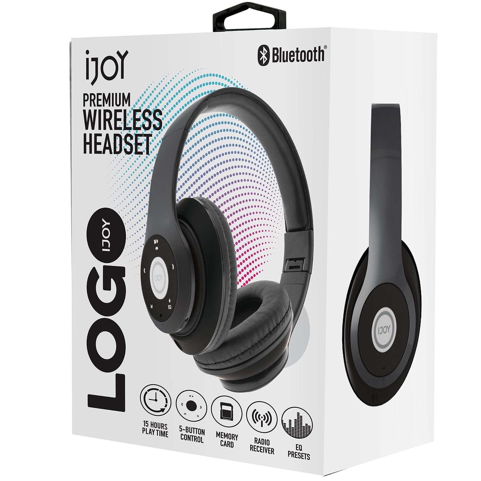 Bluetooth OverEar Headphones, Wireless/Wired, Foldable with Microphone
