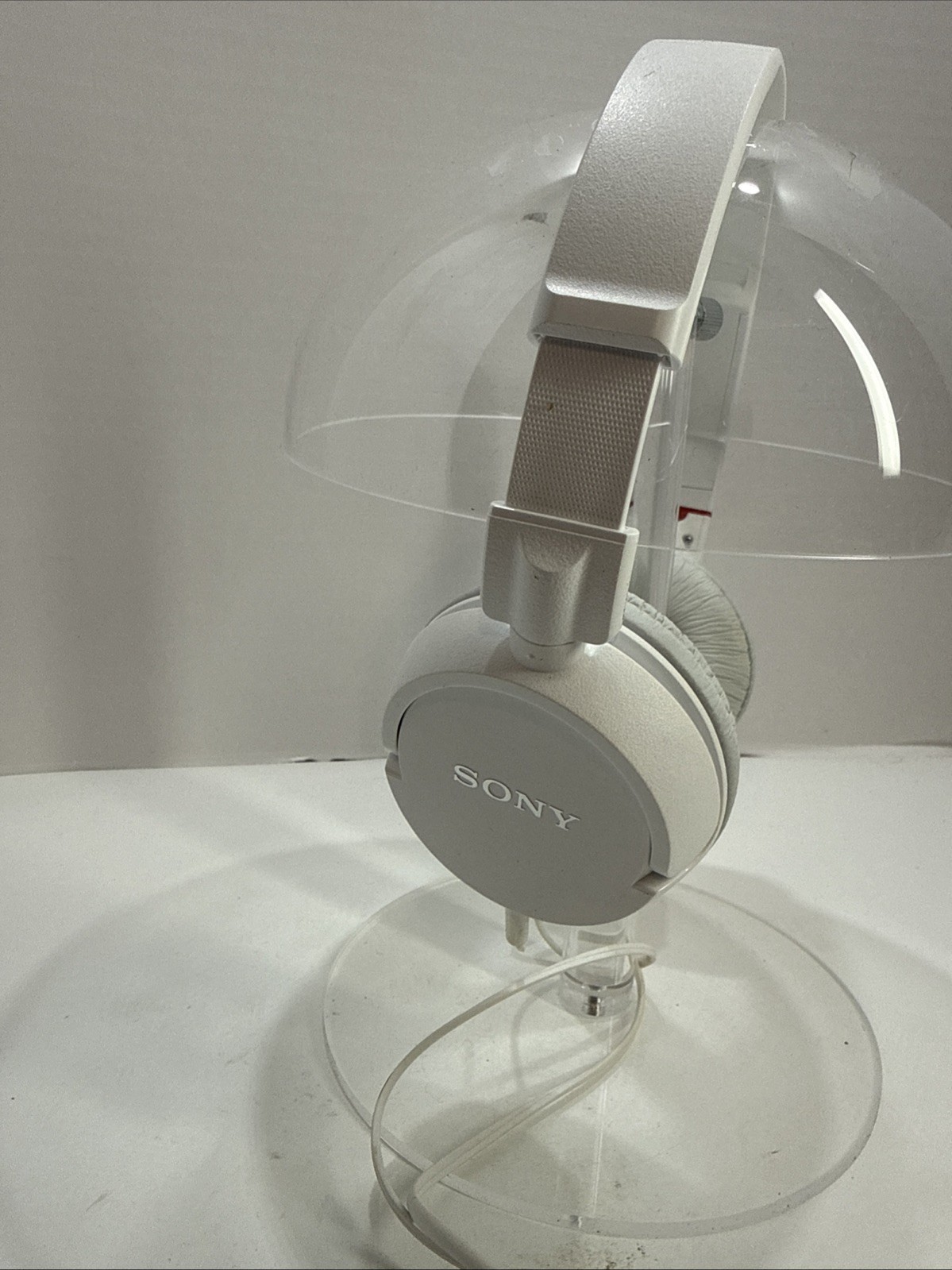 Sony Headphones MDR-ZX110 Audio Headband White 3.5mm Jack Tested