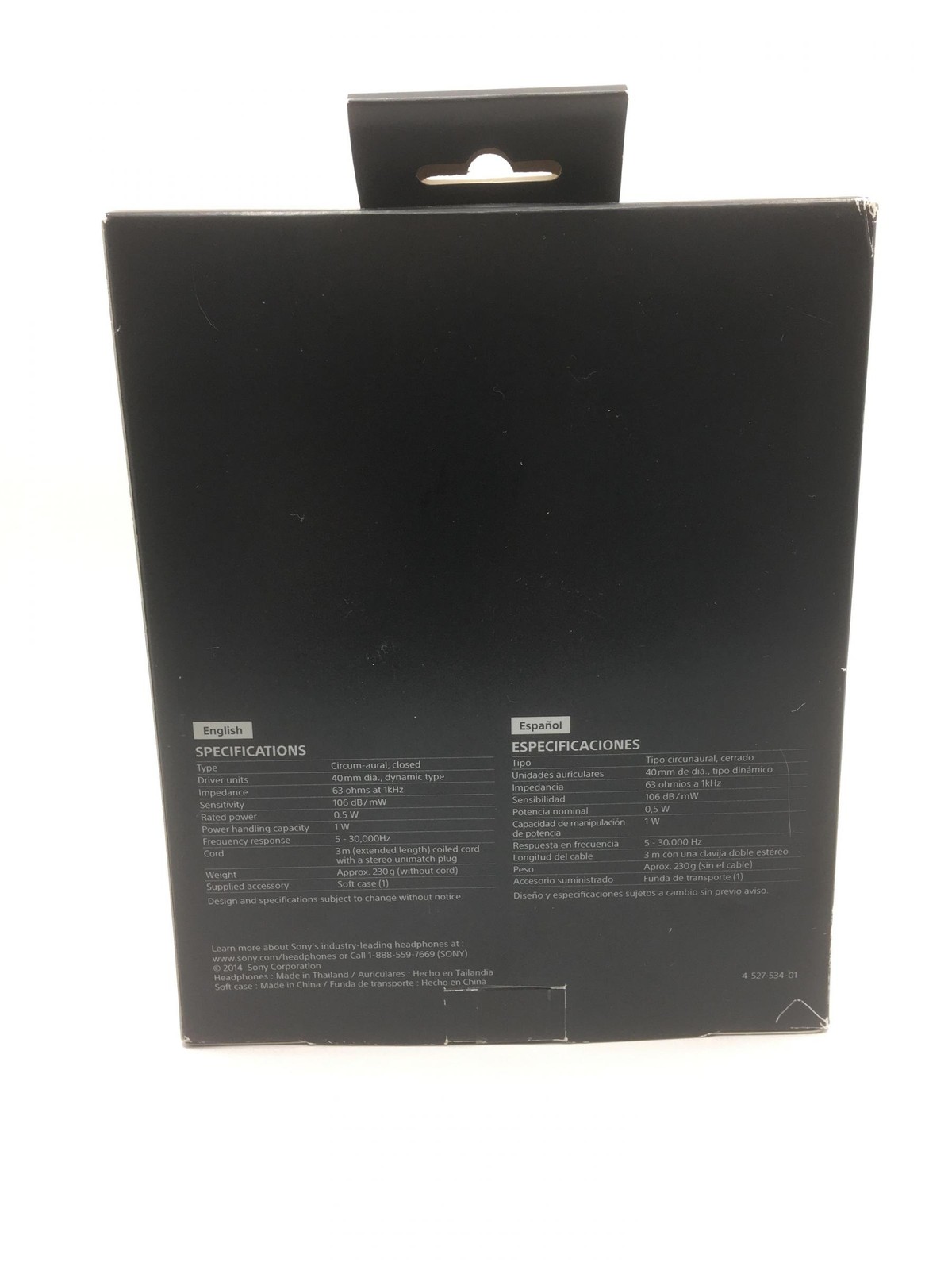 Boxed Sony MDR-V6 Monitor Series Headphones CCAW Voice Coil (MDR-V6/Q1(U))