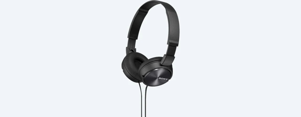 Sony MDR-ZX310AP Wired On-Ear ZX Series Headphones w/Mic for Smartphones -Black