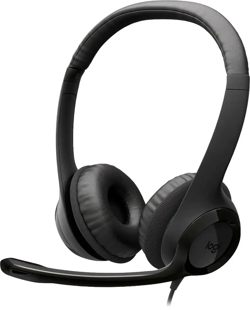 Logitech – H390 Wired USB-C On-Ear Stereo Headphones