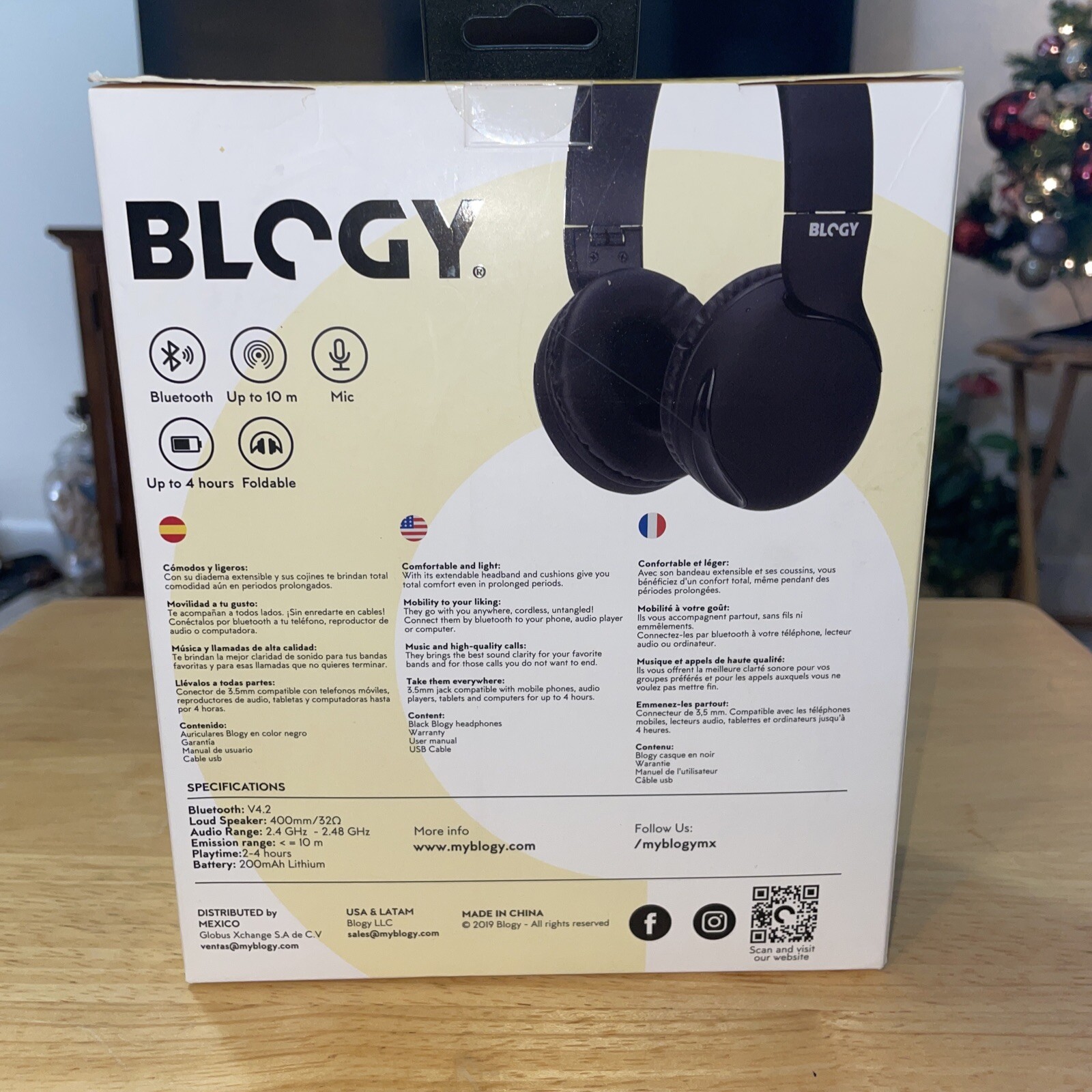 Blogy Urban-458 Wireless Headphones Bluetooth +Music+ Calls