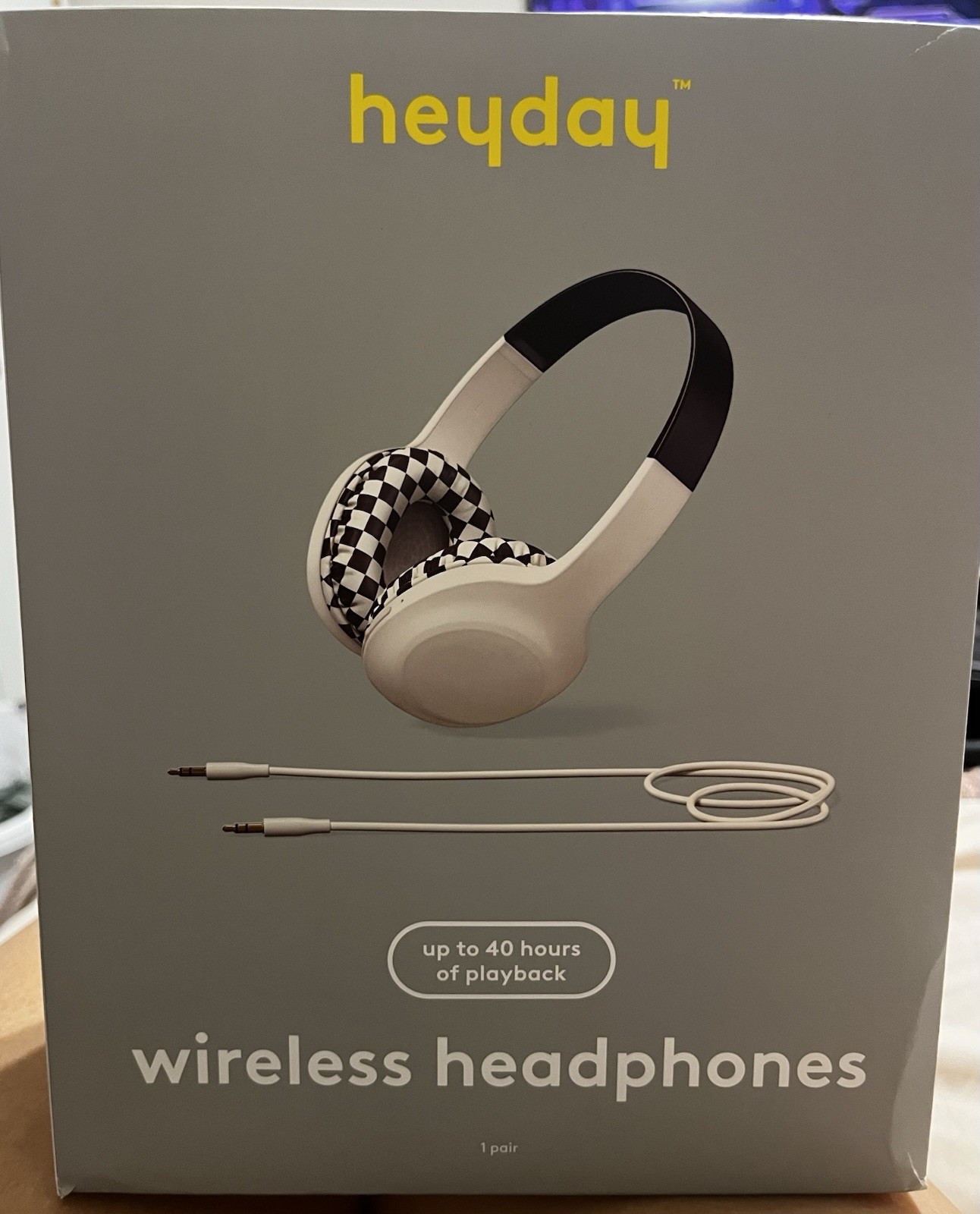 Heyday Wireless Headphones Up To 40 Hrs Of Playback Bluetooth 33 Ft. Range