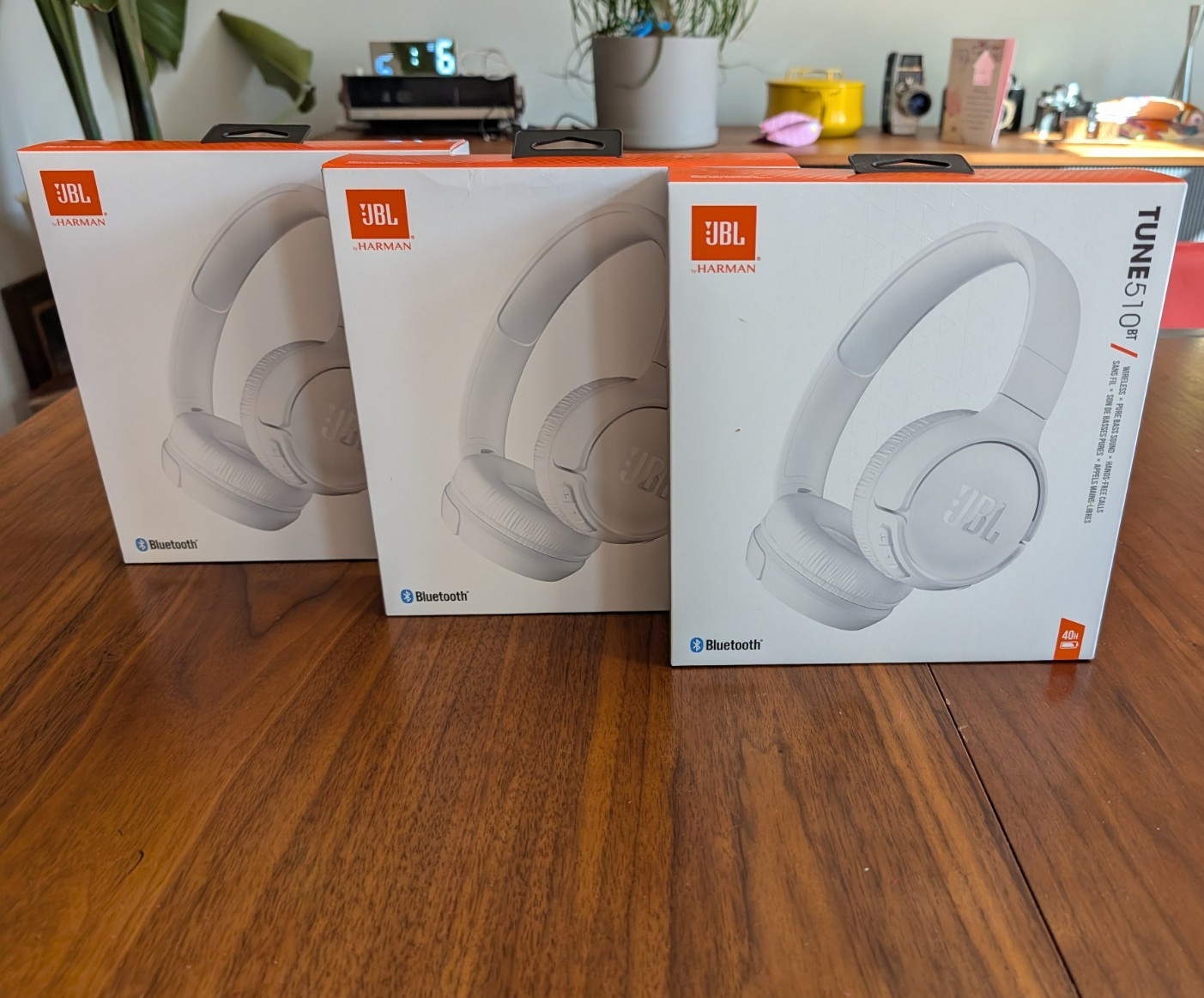 (Lot of 3) JBL Tune 510BT Wireless Bluetooth Headphones w/ Built-In Mic White