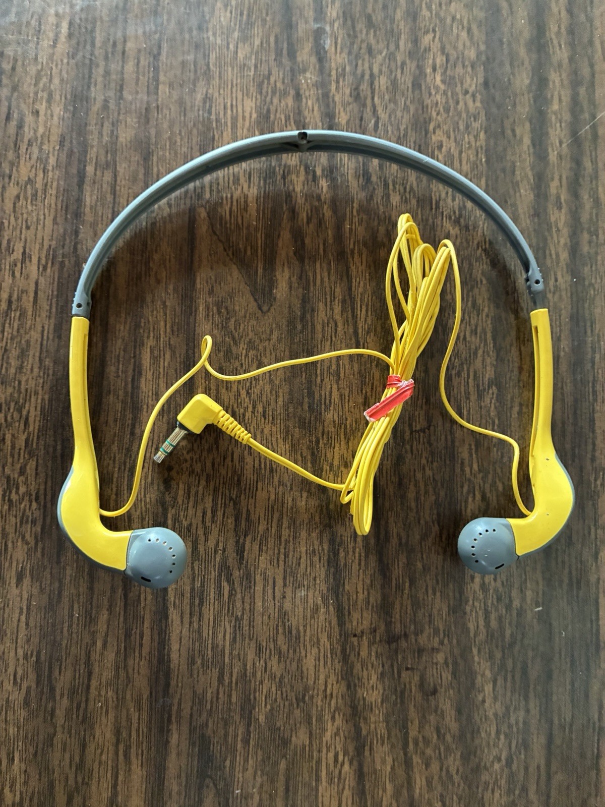 Vintage SONY Sports MDR-A30G Foldable Yellow Gray Headphones
