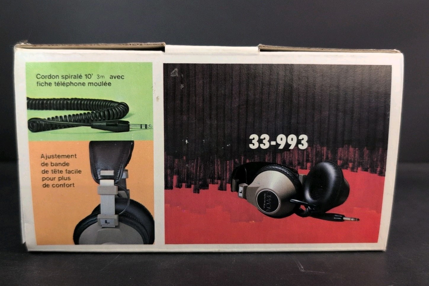 Vintage Realistic NOVA 40 HI FI Stereo Headphones Cat. No. 33-993 Free Ship!!