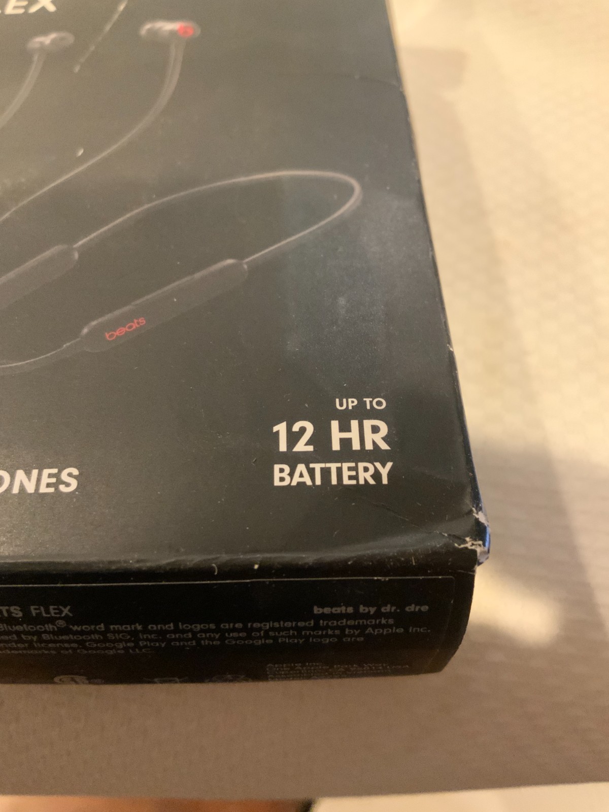 Beats Flex All Day Wireless Earphones, Part# MYMC2LL/A, Black