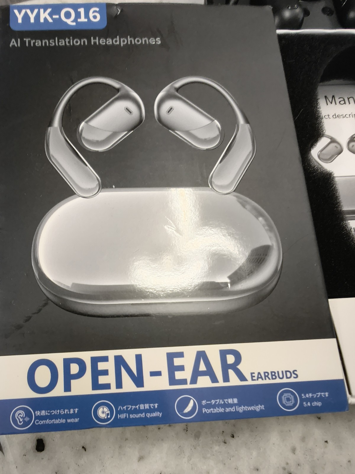 YYK YYK-Q16 Open-Ear Bluetooth Wireless Ear-Hook Earbuds w/ Charging Case