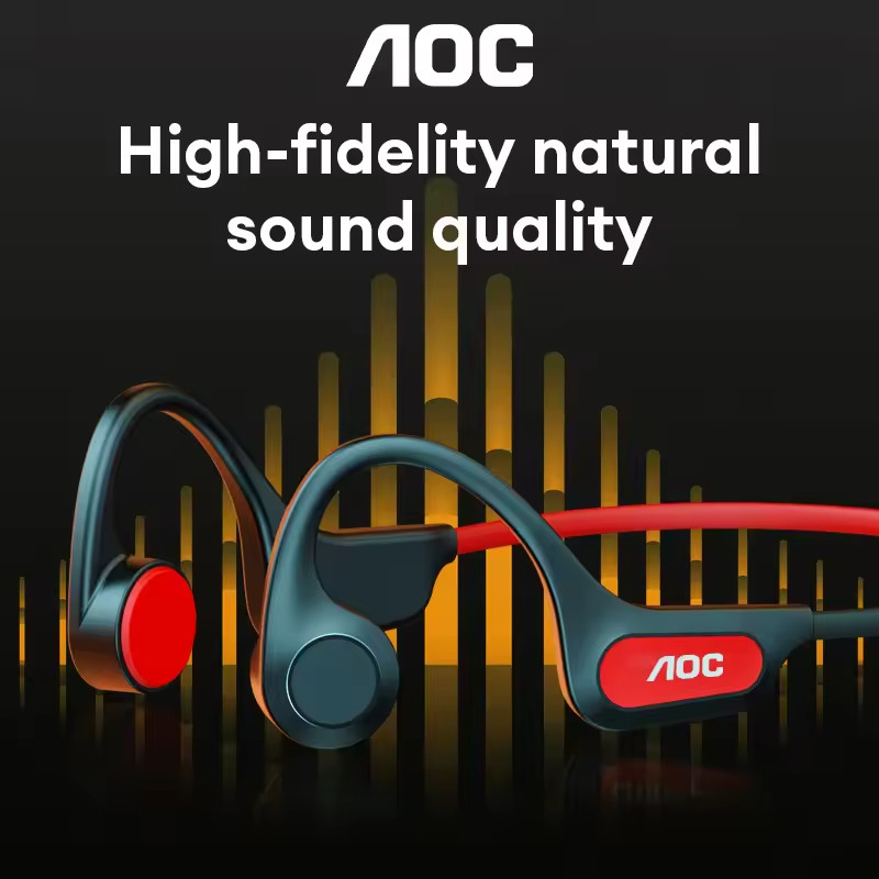 AOC ACN4521 Bluetooth 5.4 Open-Ear Design Bone Conduction Sports Headphones