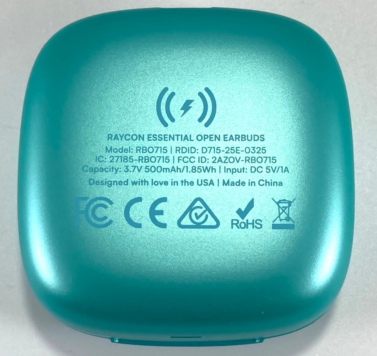 Raycon Essential Open Bluetooth Earbuds Mint Green Sky Blue RB0715-25E-MIN