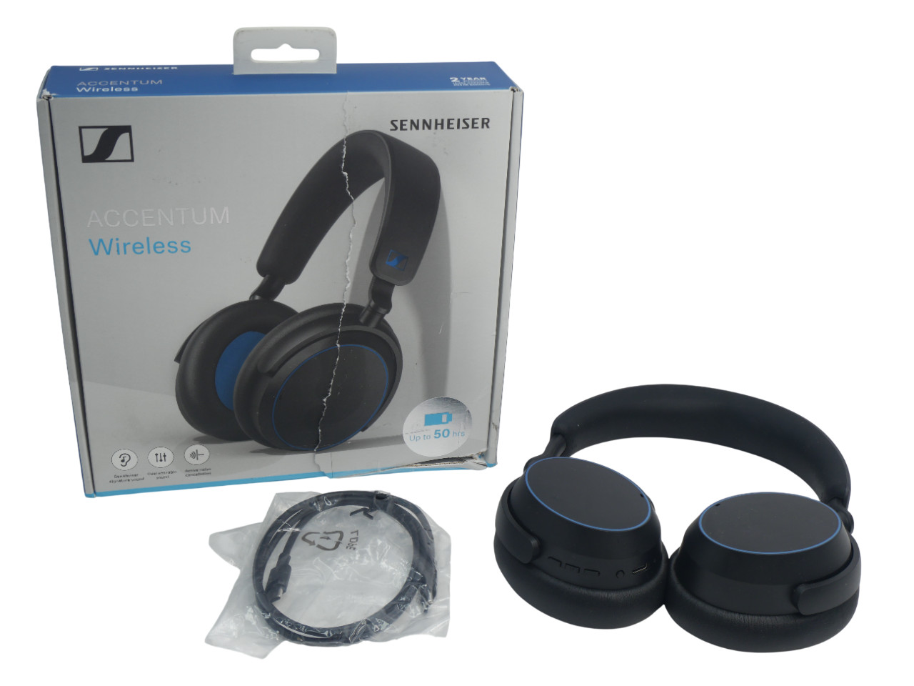 Sennheiser ACCENTUM Wireless Around the ear Headphones ANC – Free Shipping
