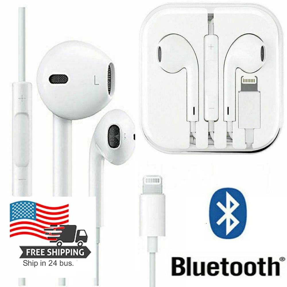 For iPhone 6 7 8 Plus X XS MAX XR 11 12 13 Wired Headset Earbud Headphones gift