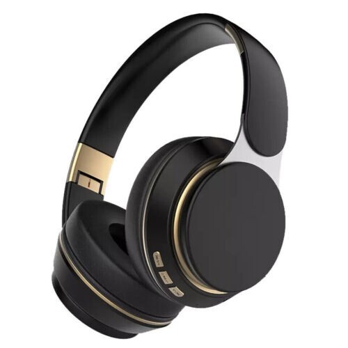 Wireless Headphone Bluetooth Over Ear Foldable Stereo Headsets XBASS (Black)