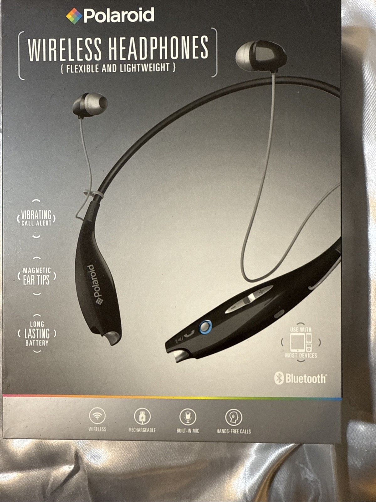Polaroid Wireless Bluetooth Hands-Free Call Rechargeable Headphones