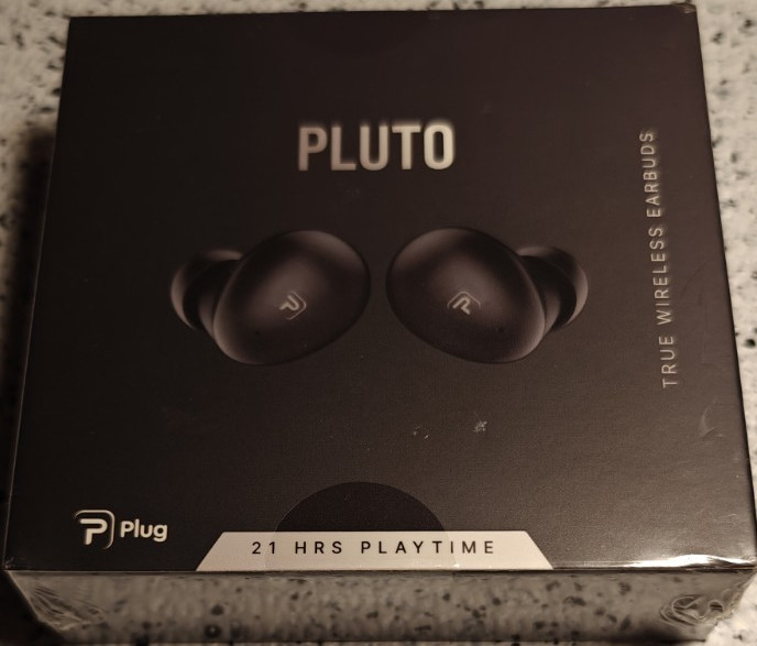 Plug Pluto TWS Bluetooth In-Ear Earbuds Black 21H 6mm IPX4 Fast Charging