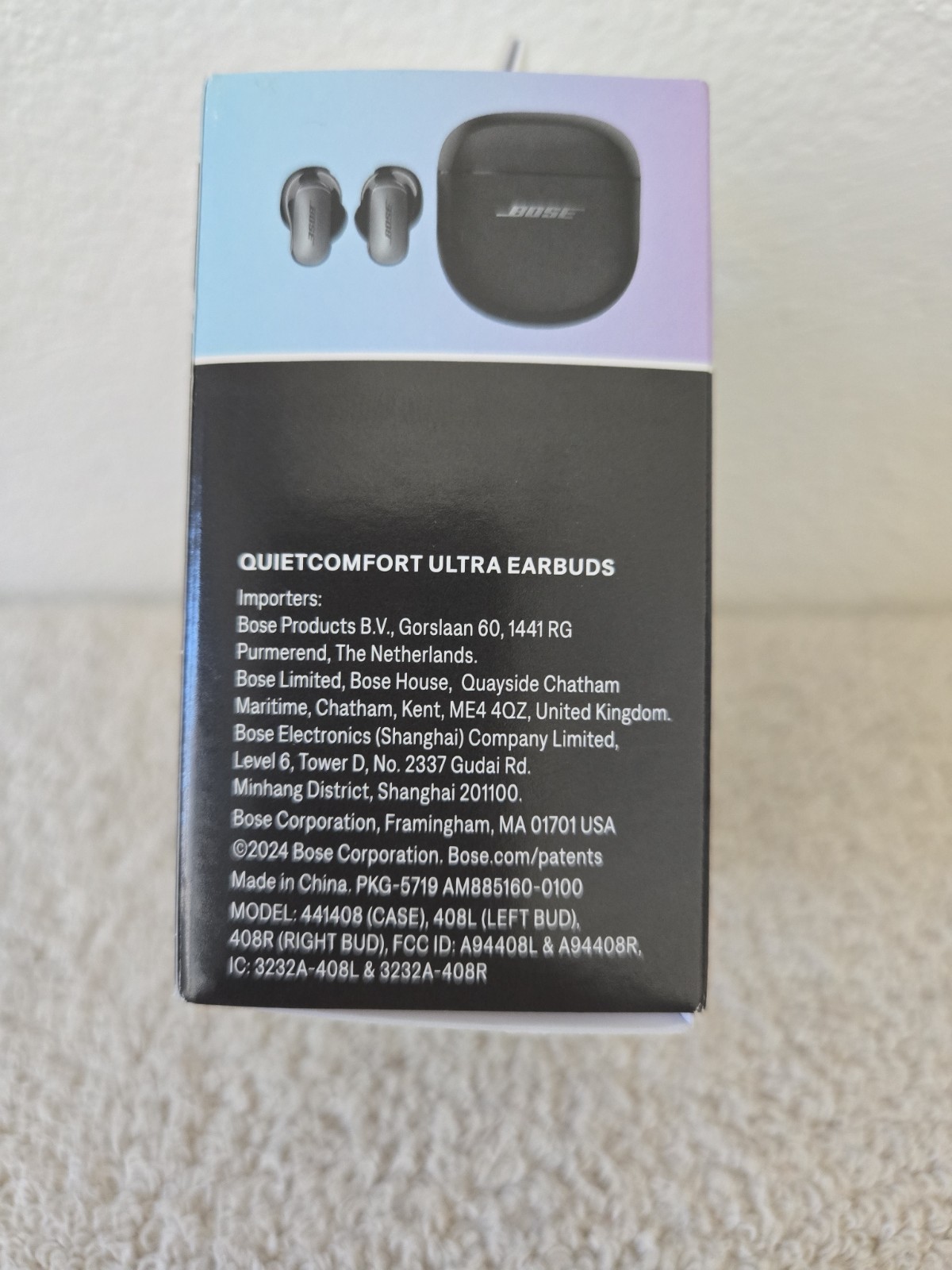 NOB Bose Quietcomfort Ultra 1st Gen In-Ear Wireless Bluetooth Earbuds Black NOB