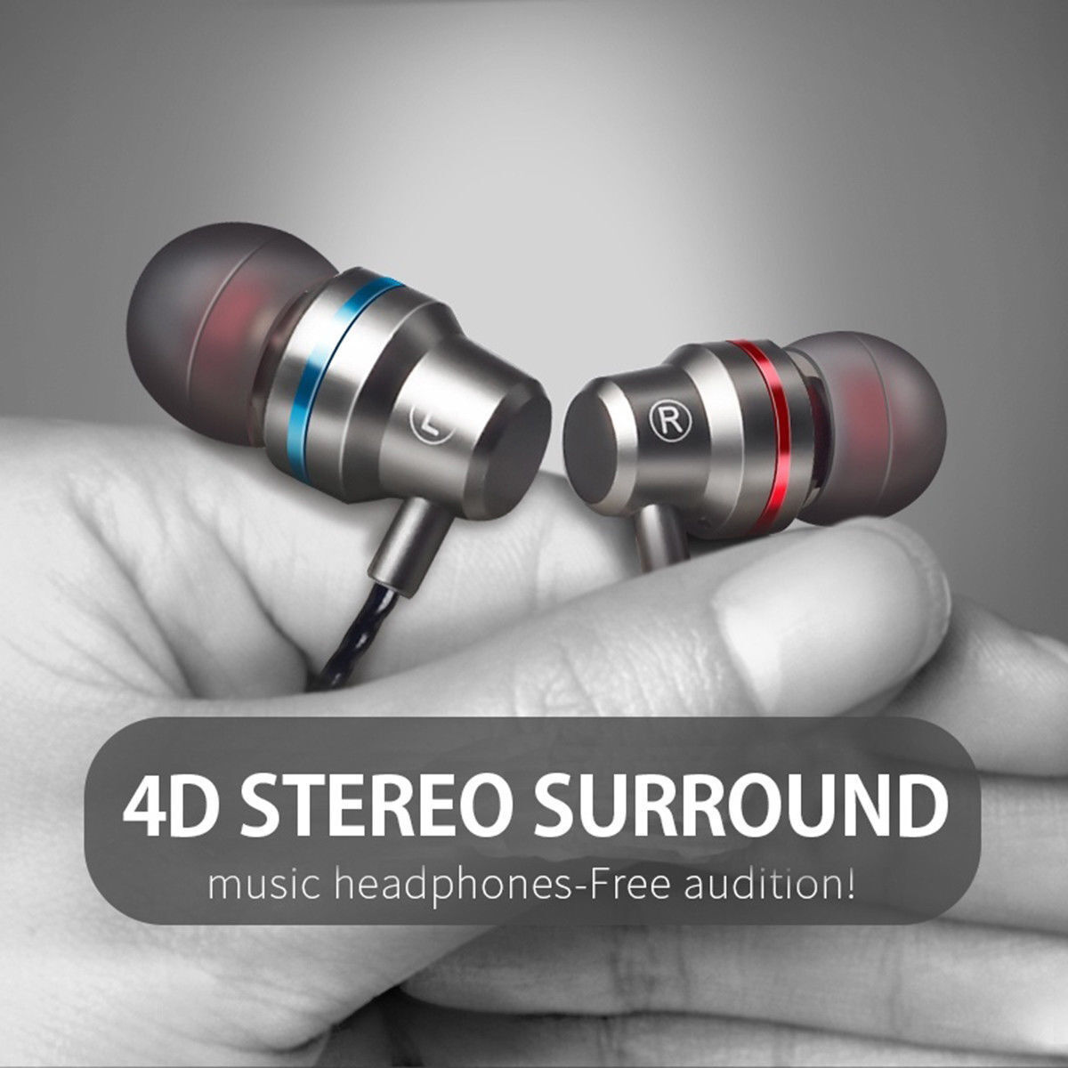 3.5mm HIFI Super Bass Headset In-Ear Earphone Stereo Earbuds Headphone Wired Mic