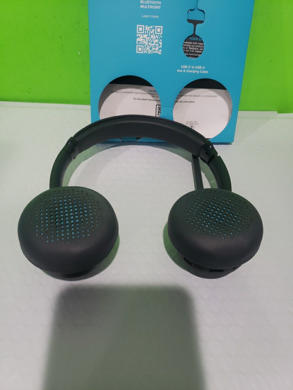 🎧 JLab GO Work BLK4 – Wireless/Wired Office Headset with Boom Mic – Black Open