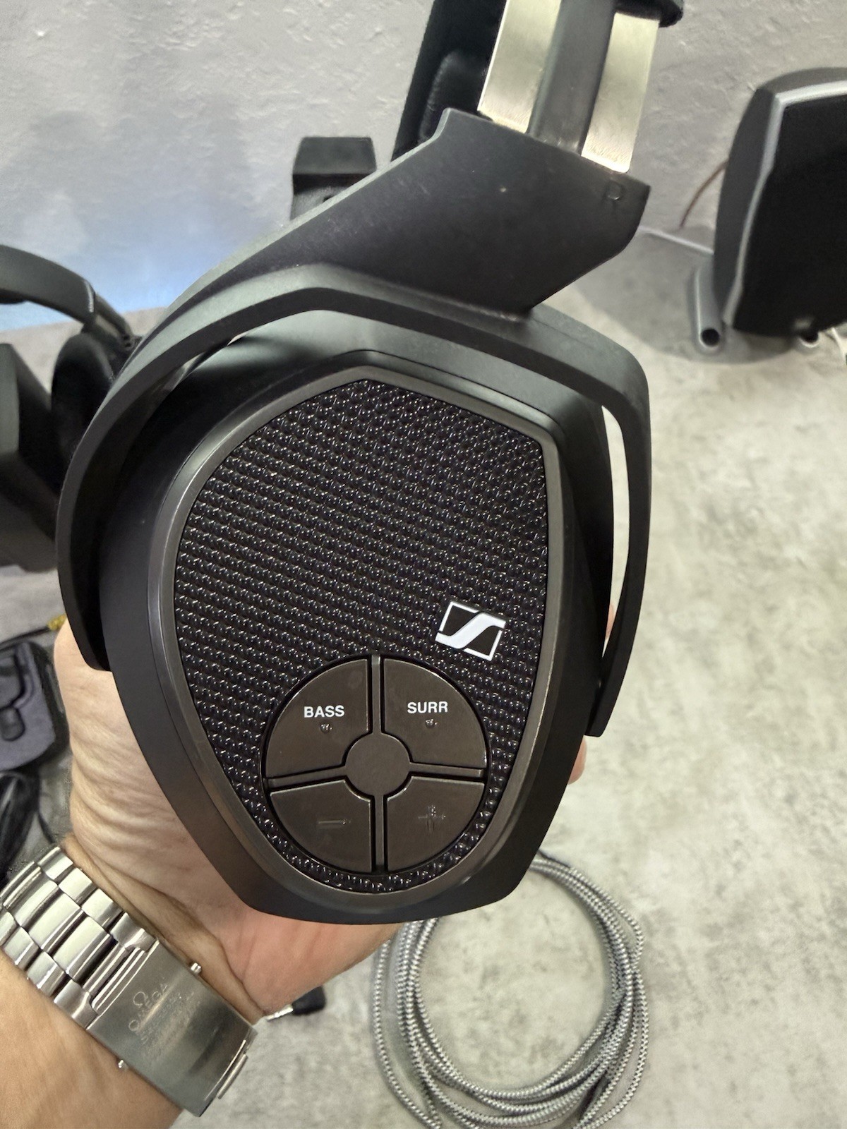 Sennheiser 2-HDR 175 RF Wireless Headphone & System Stand TR 175 & TR 165 +Cable