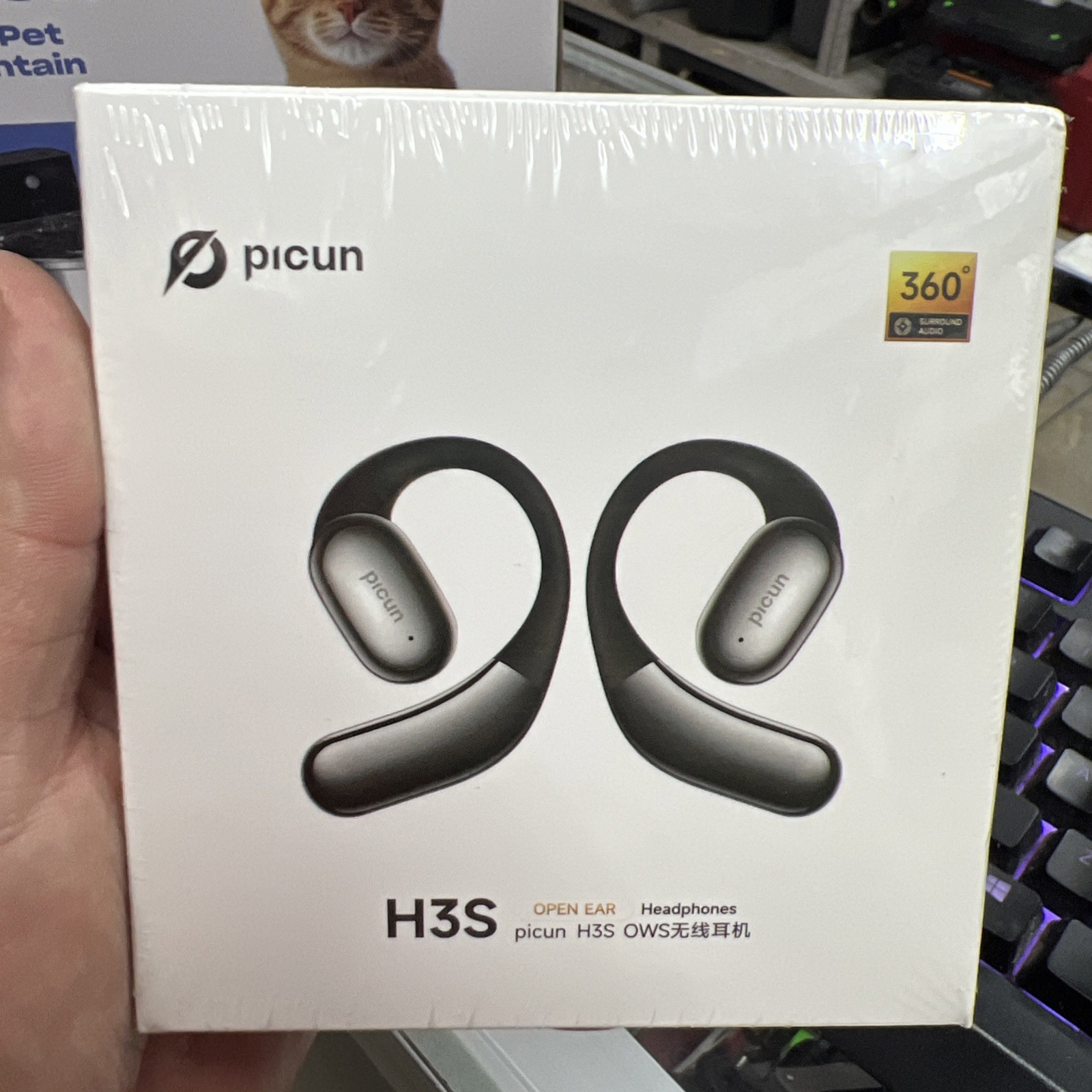 Picun Wireless Open Ear Headphones With Charging Case Model H3S – Brand New