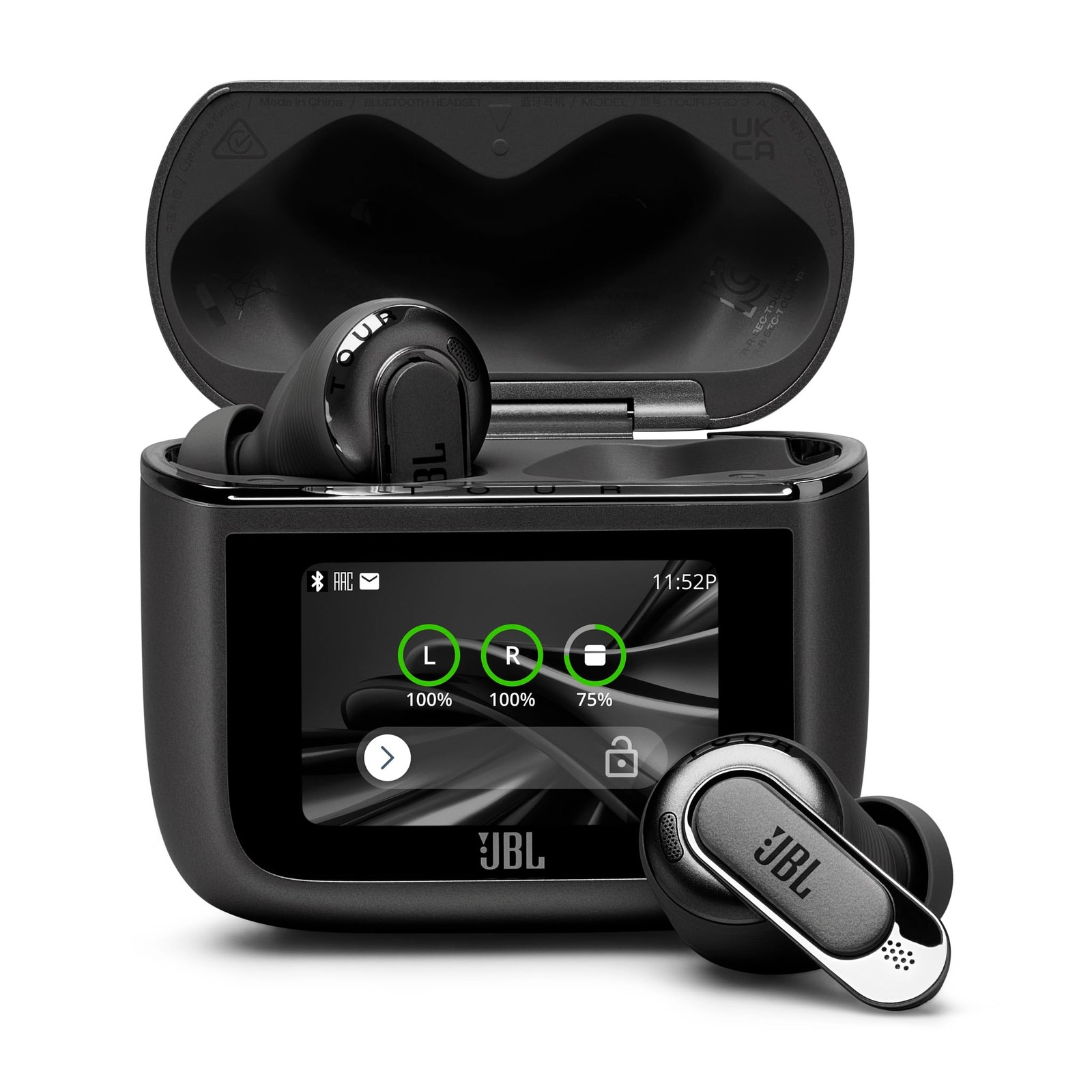 JBL TOUR PRO 3 Wireless Earbuds ANC LDAC Hi-Res Dual Driver Black Bluetooth