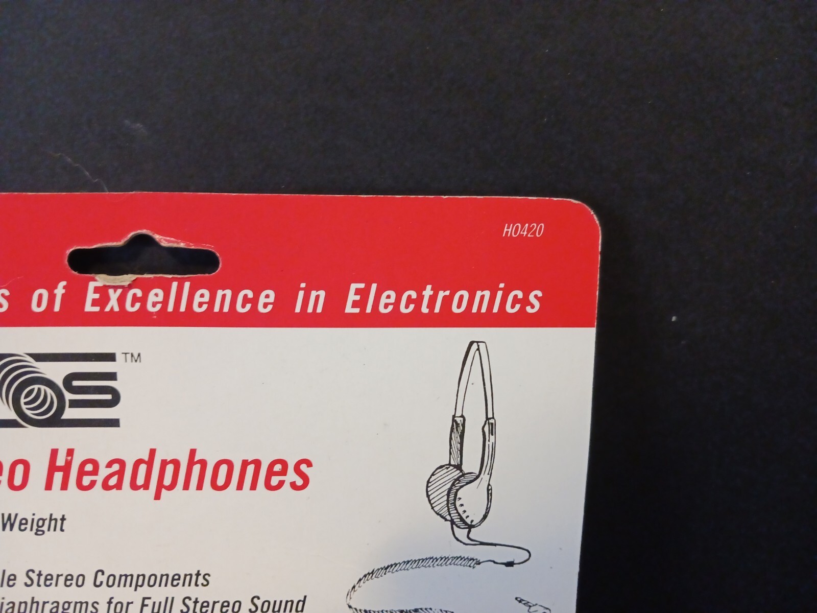 Vintage SENTRY SPYROS COILED CORD Gray Mini Stereo Headphone Ear Pads H0420 New!