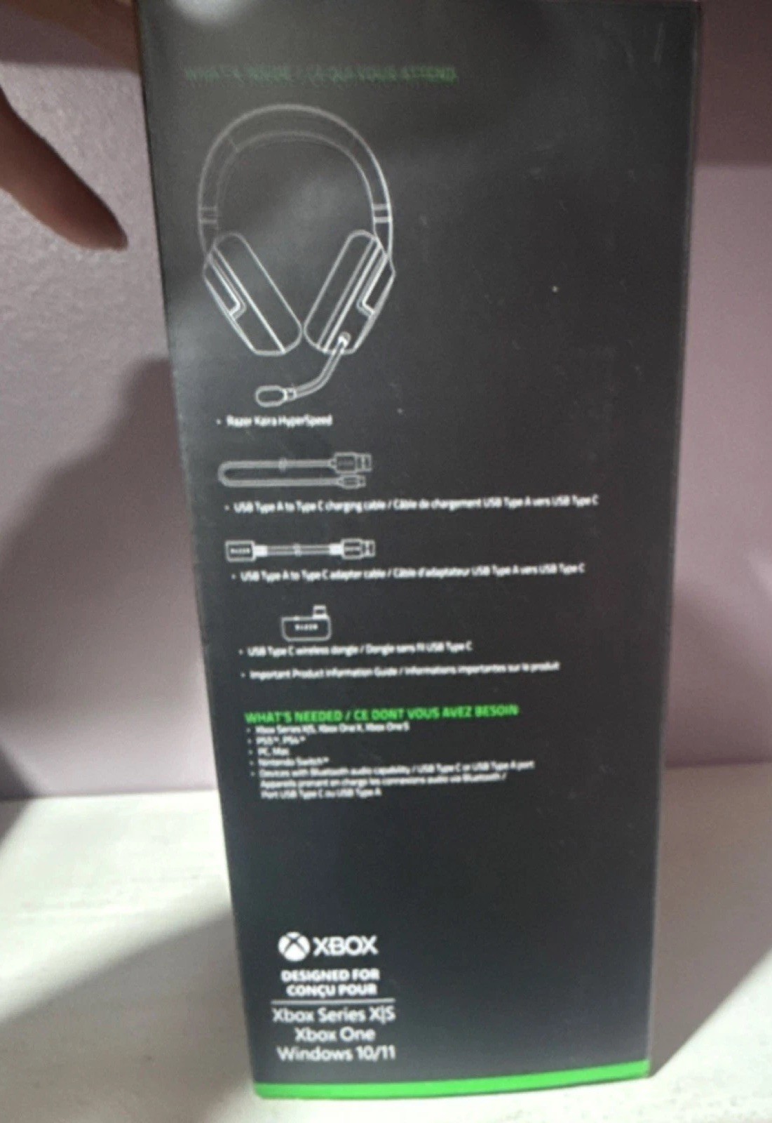 Razer Kaira HyperSpeed Wireless Gaming Headset for Xbox, PC, PS5- NEW