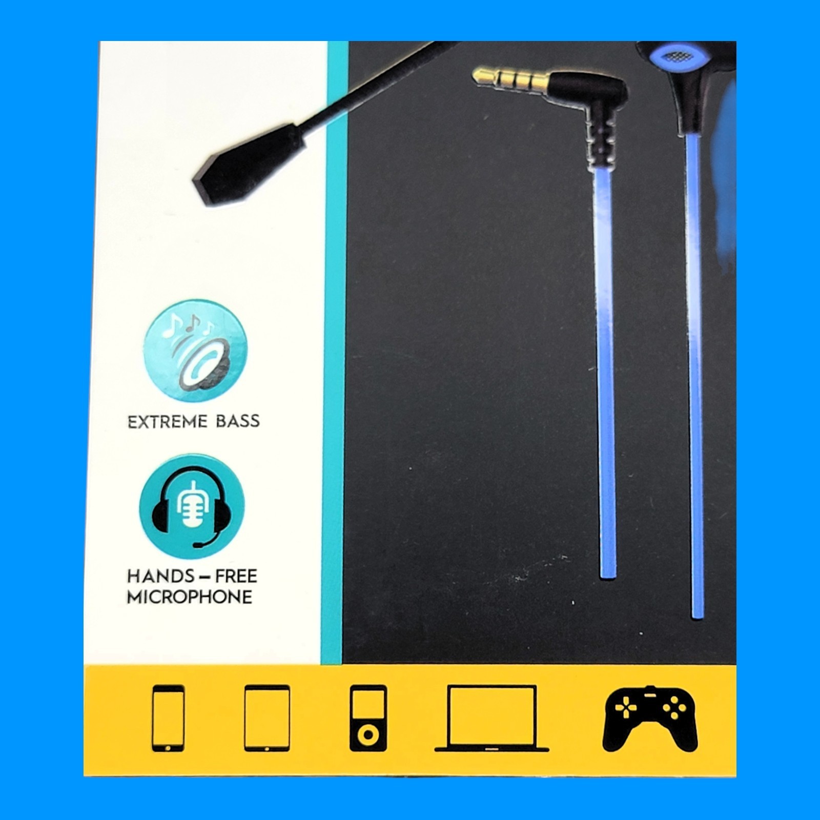 Billboard Gaming Earphones Lot BB2846 BB2847 BB2848 Wired Mic Headset 3 Pack New