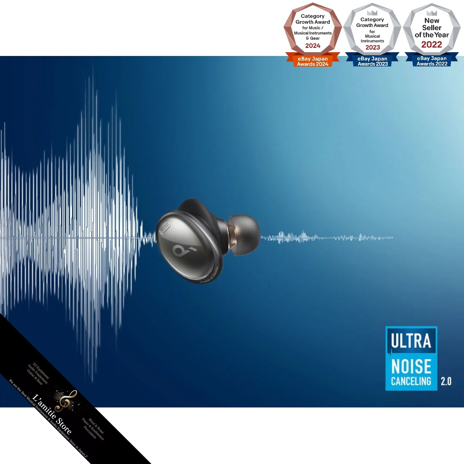 ANKER Soundcore Liberty 3 Pro Ultra Noise Canceling Wireless Earphones A3952NA1