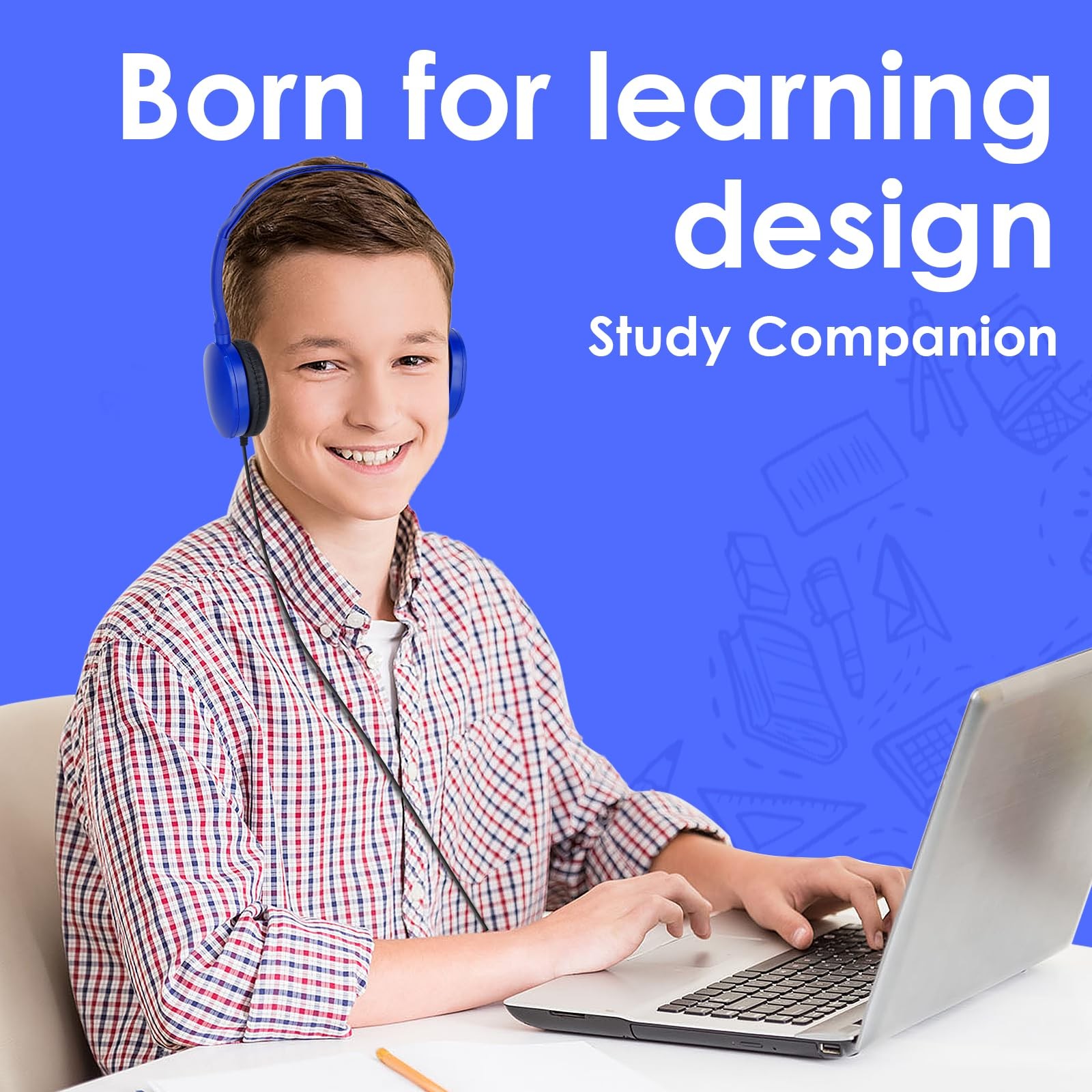 TJZXGUI Bulk Classroom Headphones for Students Kids School 10 Pack Wholesale
