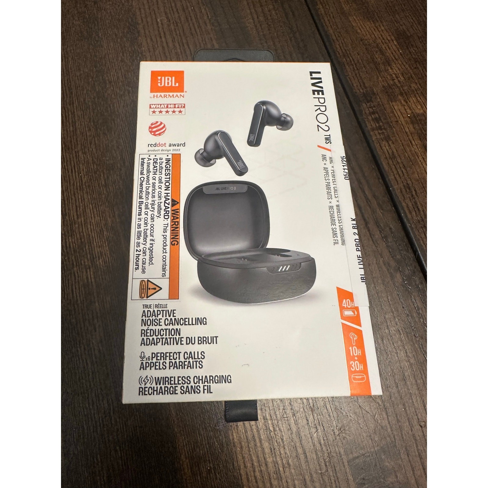 JBL Live Pro 2 TWS True Wireless Earbuds Black Noise Cancelling New Sealed