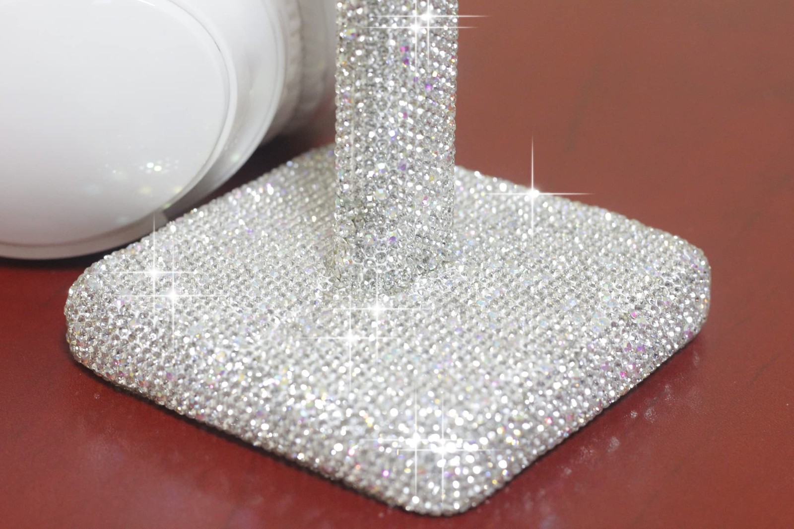 CARCHILE SH Luxury Rhinestones Headphone Stand Headset Holder Crystal (silver)
