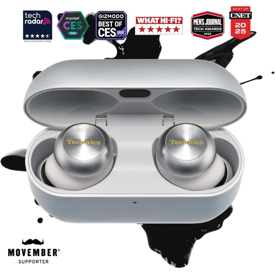 Technics EAH-AZ100-S True Wireless Bluetooth Earbuds Silver