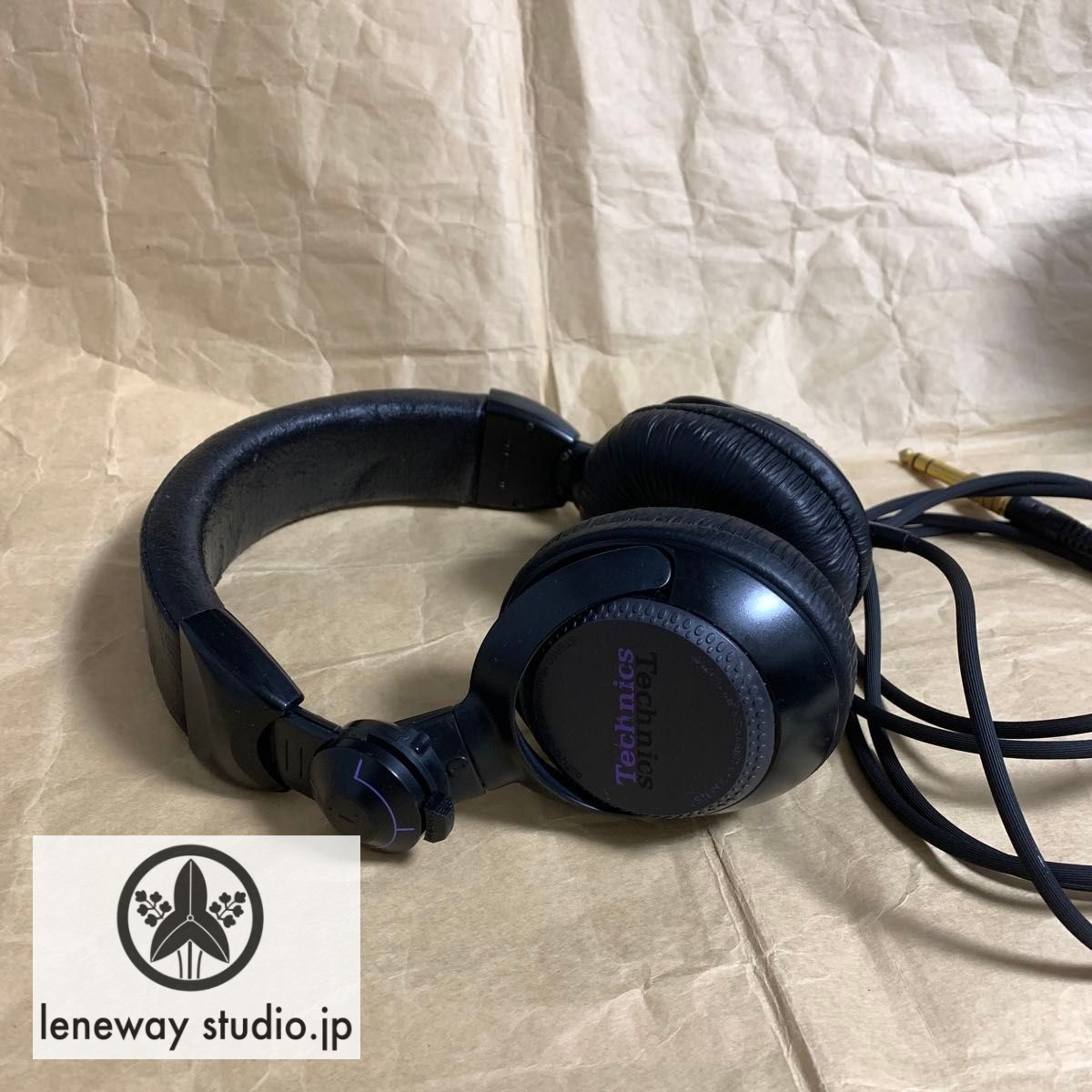Technics RP-DJ1200 DJ Headphones Used Black & Purple Discontinued model Japan